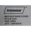 Ironwear Disposable Anit-Slip Shoe Cover Other Protective Clothing, 1000PK 5151